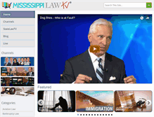 Tablet Screenshot of mississippilawtv.com